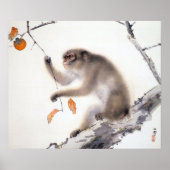 aap met Persimmons Poster (Voorkant)