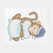 aap met Pillow en Sleepyhead Fleece Deken (Voorkant (Horizontaal))