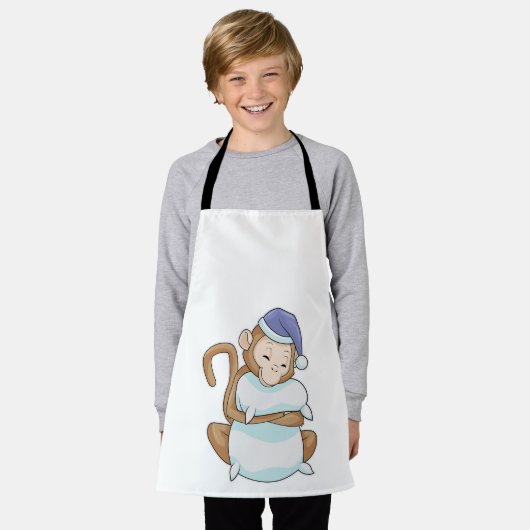 aap met Pillow en Sleepyhead Schort (Gedragen)