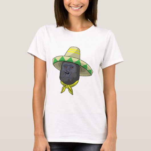 aap met riem pet t-shirt (Voorkant)