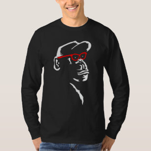Aap met rode bril Grappig Dierenvriend Cool T-shirt