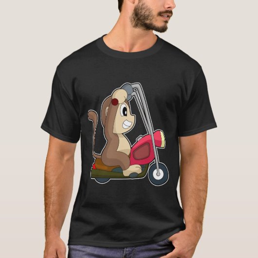 Aap Motorfiets T-shirt (Voorkant)
