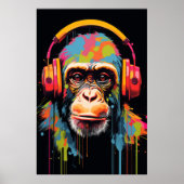 Aap Muziek Kunst Aap Kunst Aap Galerij Kunst Poster (Voorkant)