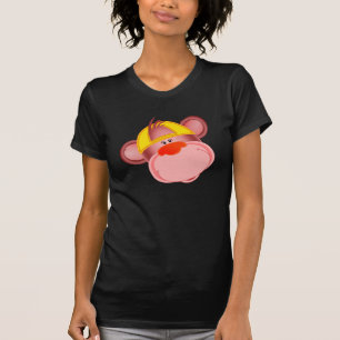 Aap of chimpansee gezicht Cartoon T-shirt