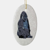 aap of gorilla keramisch ornament (Rechts)