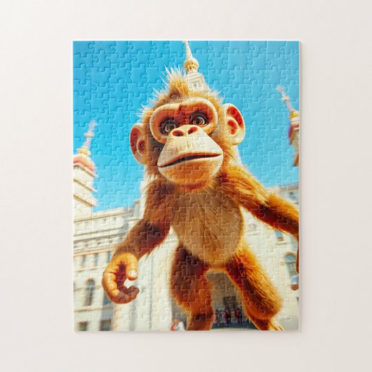 Aap ontwerp legpuzzel (Verticaal)