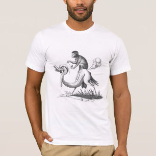 Aap op een monster t-shirt