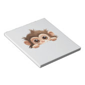 Aap Peeking Schattigee Schattige Funny Animal Cart Notitieblok (Schuin)