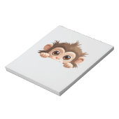 Aap Peeking Schattigee Schattige Funny Animal Cart Notitieblok (Gedraaid)