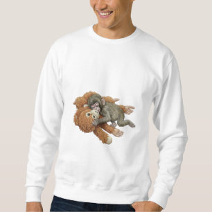 Aap Punch Grafiek, Baby Aap Orang-oetan Knuffel Trui