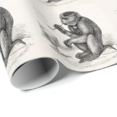 aap Roken pijp apen Dier Cadeaupapier (Rol Hoek)