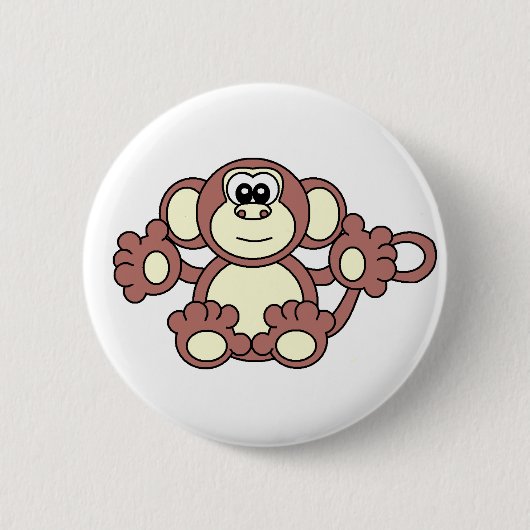 aap ronde button 5,7 cm (Voorkant)
