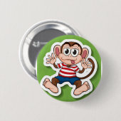 aap ronde button 5,7 cm (Voorkant /achterkant)