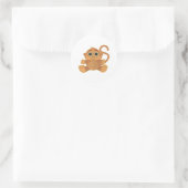 aap ronde sticker (Tas)