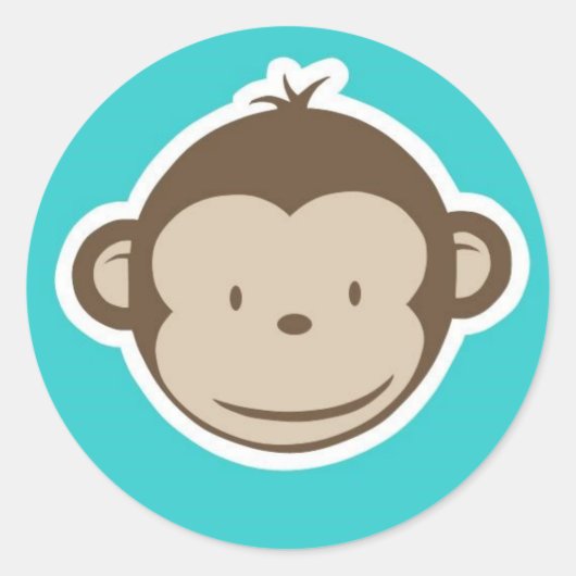 aap ronde sticker (Voorkant)