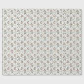 Aap Schattige Baby Pastel Waterverf Patroon Cadeaupapier (Vlak)