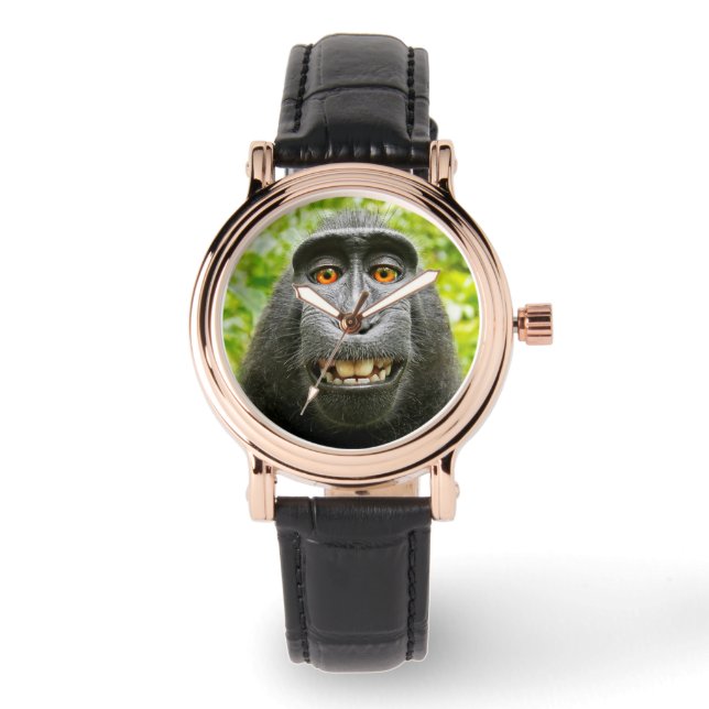 Aap Selfie Horloge (Voorkant)