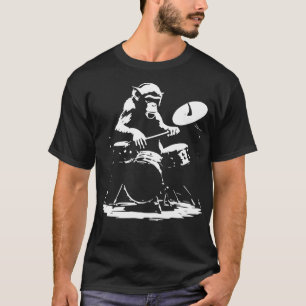 Aap speelt op de drums t-shirt