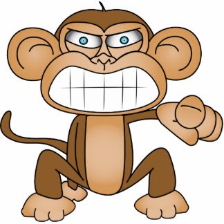 aap staand fotobeeldje 