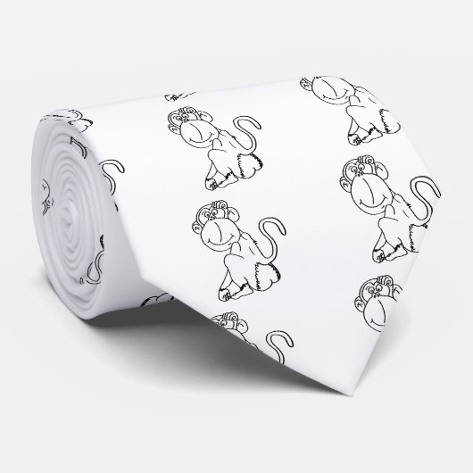 aap stropdas (Opgerold)