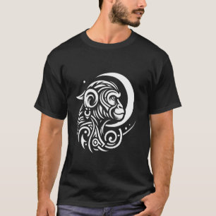 Aap Tribal Ape Primate - Dierlijke Maan Fasen T-shirt