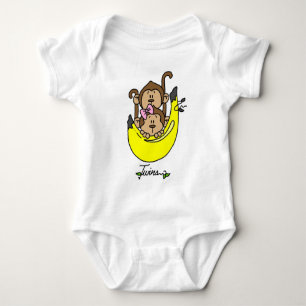 Aap Twin Jongen en Meisje Tshirts en Geschenken