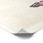 Aap van Kono Bairei (1844-1895) Poster (Hoek)