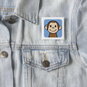 aap vierkante button 5,1 cm (In situ)