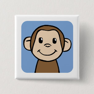 aap vierkante button 5,1 cm
