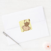 aap vierkante sticker (Envelop)
