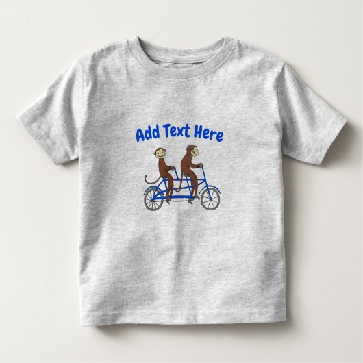 aap, voeg tekst toe, T-shirt (Voorkant)