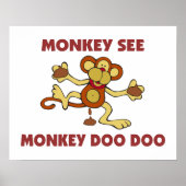 aap zie aap doo doo poster (Voorkant)