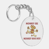 aap zie aap doo doo sleutelhanger (Voorkant Links)