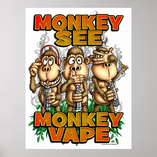 aap Zie aap-tape-Poster Poster (Voorkant)