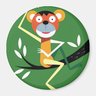 Aap zit in de boom magneet