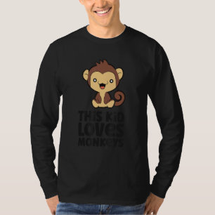 Aap Zoon Dochter Dit Kind Houdt Van Apen T-shirt