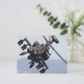 Aapache Attack Helikopter Briefkaart (Staand voorkant)