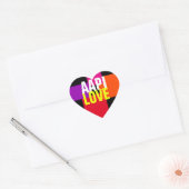 aapi Love Typography Stickers Coeur (Enveloppe)