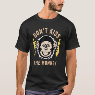 Aapziekte Kus de aap niet Aap T-shirt