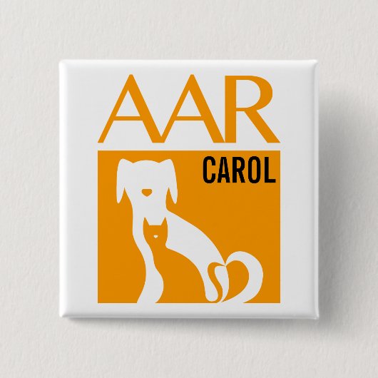 AAR Logo Button met naam, 2"sq. (Voorkant)