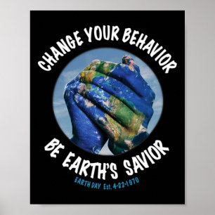Aardachtdag bespaart het Plant van de planeet meer Poster