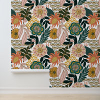 Aardachtige Bohemian tropische bloemen