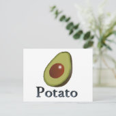 Aardappel Briefkaart (Staand voorkant)