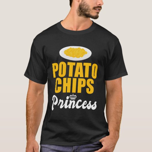 Aardappel Chips Prinses T-shirt (Voorkant)