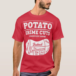 Aardappel Grime Cuts Powered By Groenten Grappig V T-shirt