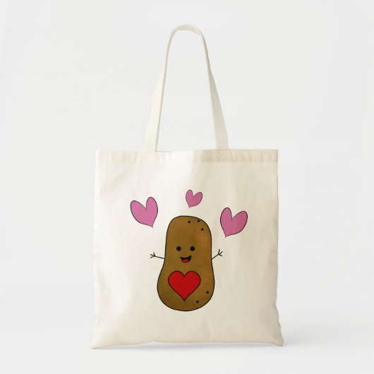 Aardappel Hartjes Tote Bag (Voorkant)
