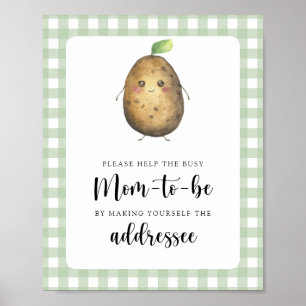 Aardappel - Help de bezige aanstaande moeder Poster