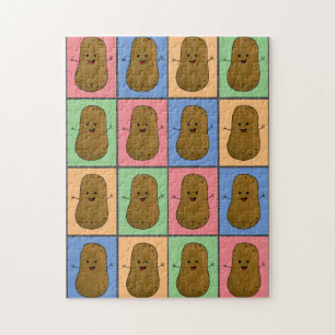 Aardappel in Pop Art stijl Legpuzzel
