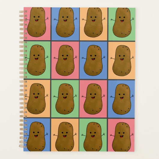 Aardappel in Pop Art stijl Planner (Voorkant)