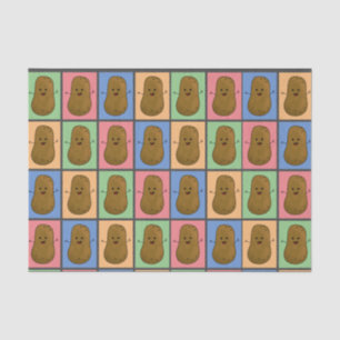 Aardappel in Pop Art stijl Tissuepapier